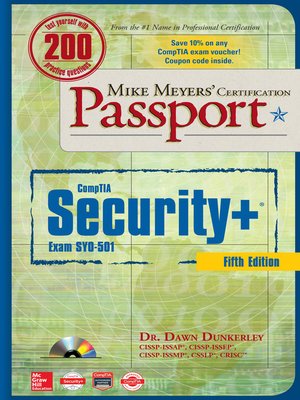 cover image of Mike Meyers' CompTIA Security+ Certification Passport  (Exam SY0-501)